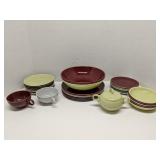 Group of vintage Ballerina Stoneware dishes