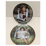 (2) Bradford Heavens Little Sweethearts plates