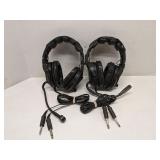 Lot of 2 Echelon Aviation Headsets