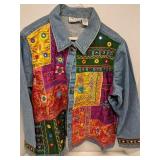 Venezia Vitale Denim Embroidered Denim Jacket