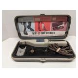 GE electric shoe polisher in case, works