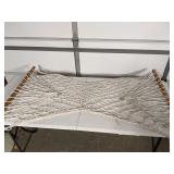 Wood and rope hammock chair