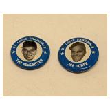 Lot of 2 1969 MLBPA Original Pin Pinback Buttons