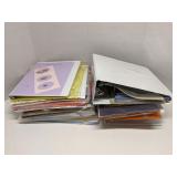 Group of scrapbooking supplies