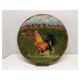 14' Wood Rooster Lazy Susan