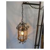 Vintage chandelier / swag lamp - works