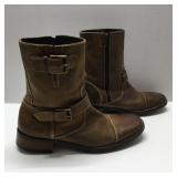Nike Air Cole Haan Biker Brown Leather Boots 10M