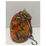 Evergreen all glass speckle windchime