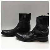 Mark Nason Rock Never Dies Black Leather Sz 9