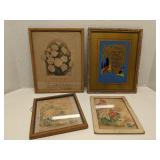 Lot of 4 1920s framed Mother's Day poems
