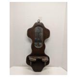Solid wood wall sconce for oil lamp