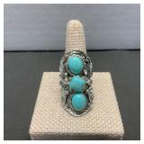 Bohemian Gypsy Style Silver Tone  3 Faux