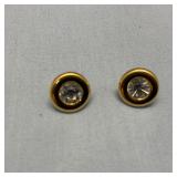Signed KJL for Avon -  Gold Tone Pierced