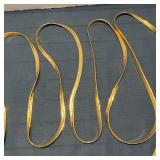 Gold Tone, About 102 Inches Herringbone Chain