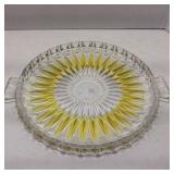 1960's-70s Walther Glas Manuela Cake Plate Crystal