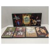 Group of DVDs