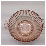 Vtg Archor Hocking Queen Mary Pink Depression Bowl