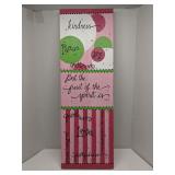 Canvas sign - kindness peace joy gentleness