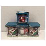 Lot of 4 Christmas ornaments