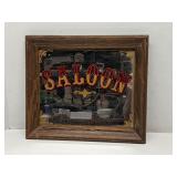 Wood framed Saloon mirror