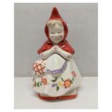 Vintage Little Red Riding Hood cookie jar