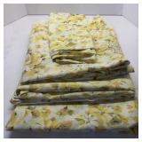 Lot of 3 Flat Sheets & 2 Pillow Sham Covers Full