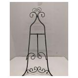 Wrought iron easel 22'