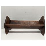 Rustic wood book shelf