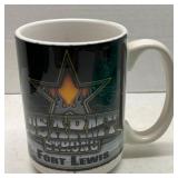 Collectible US Army Strong Ceramic Mug Fort Lewis
