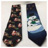 Lot of 2 Christmas Ties Jacobson's & Hallmark