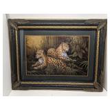 Home Interior Leopard Jungle Framed