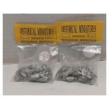 2 bags of Steve Barber Models metal miniatures for