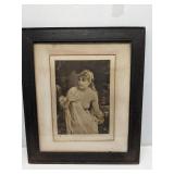 Framed antique photographic print, early 1900s