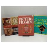 Group of books - bird houses & picture frames