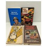 Group of books - fishing and cookbooks