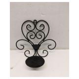 Wrought iron wall sconce