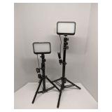 Set of 2 folding LED lights - work