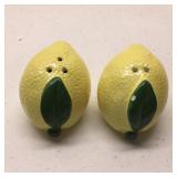 Pair of Lemon Salt & Pepper Shakers Paint Chip