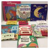 Group of 7 Children's Story Books with Cassettes