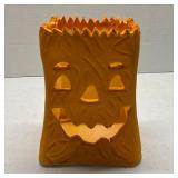 Vtg Ceramic Halloween Luminaria Lantern Tea Light