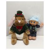 Troll & Bunny plush toys