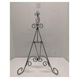 Wrought iron easel 22'