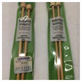 Lot of 2 Takumi Bamboo Knitting Needles #3 & #6