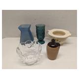 Group of glass & porcelain items