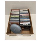 Box of music CDs