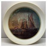 Vtg Schlitz Sailboat Beer Plastic Serving Tray 13'