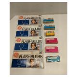 Group of vintage flashbulbs