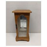 Wood standing jewelry box display w/ glass door