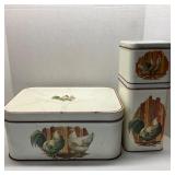 1982 Cheinco Country Farmhouse 3 pc Metal
