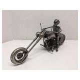 Motorcycle Metal Sculpture
